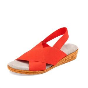 NEW CHARLESTON SHOE CO. women's atlantic sandal in pimiento